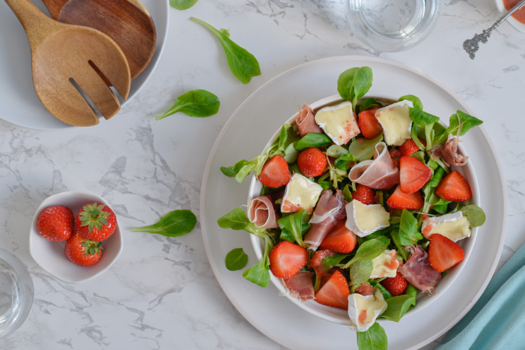 Strawberry Salad with Prosciutto