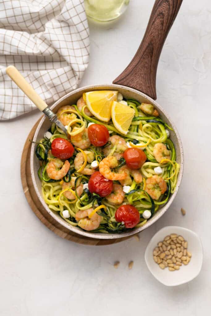 Zucchini Noodles with Shrimps