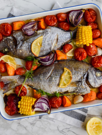 Dorade with roasted vegetables