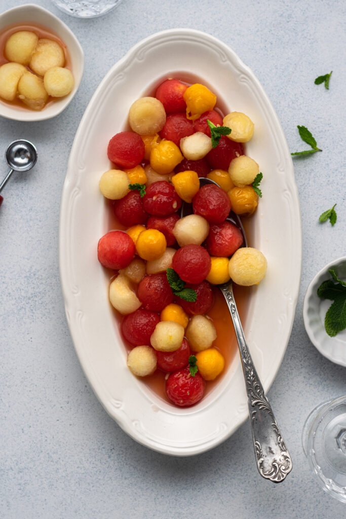 Lemongrass Infused Fruit Salad