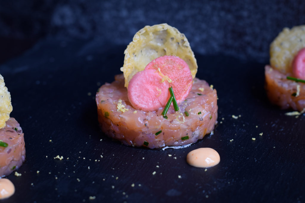 Salmon Tartare with Pickles